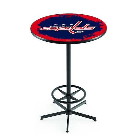 Holland Bar Stool Co 42" Black Washington Capitals Pub Table L216B4228WshCap